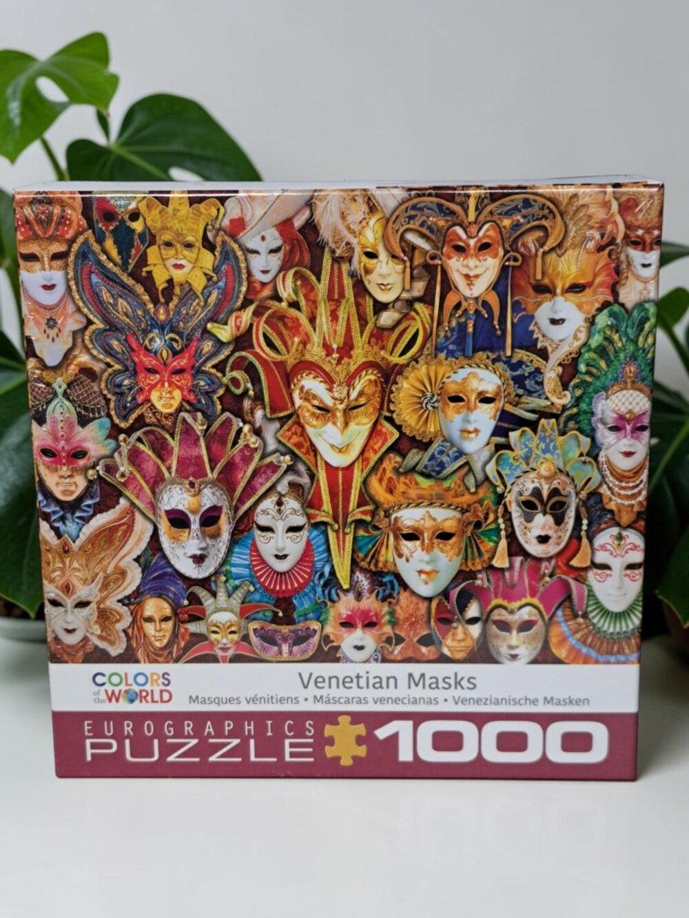 Eurographics Jigsaw Puzzle : Venetian Masks, Colors of the World, 1000 Pc, NEW